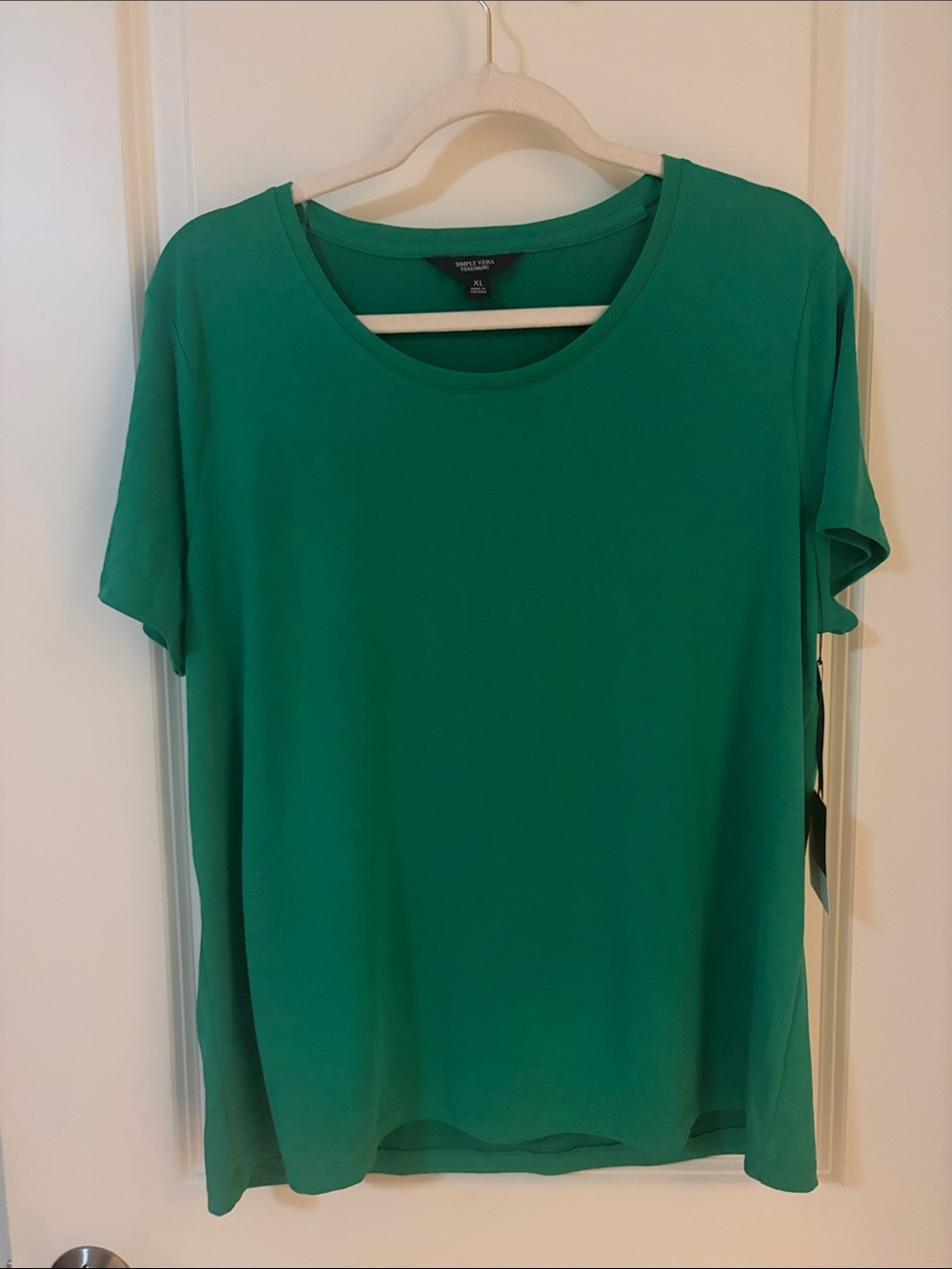 Simply Vera Vera Wang Short Sleeve Crewneck Tee - Green
